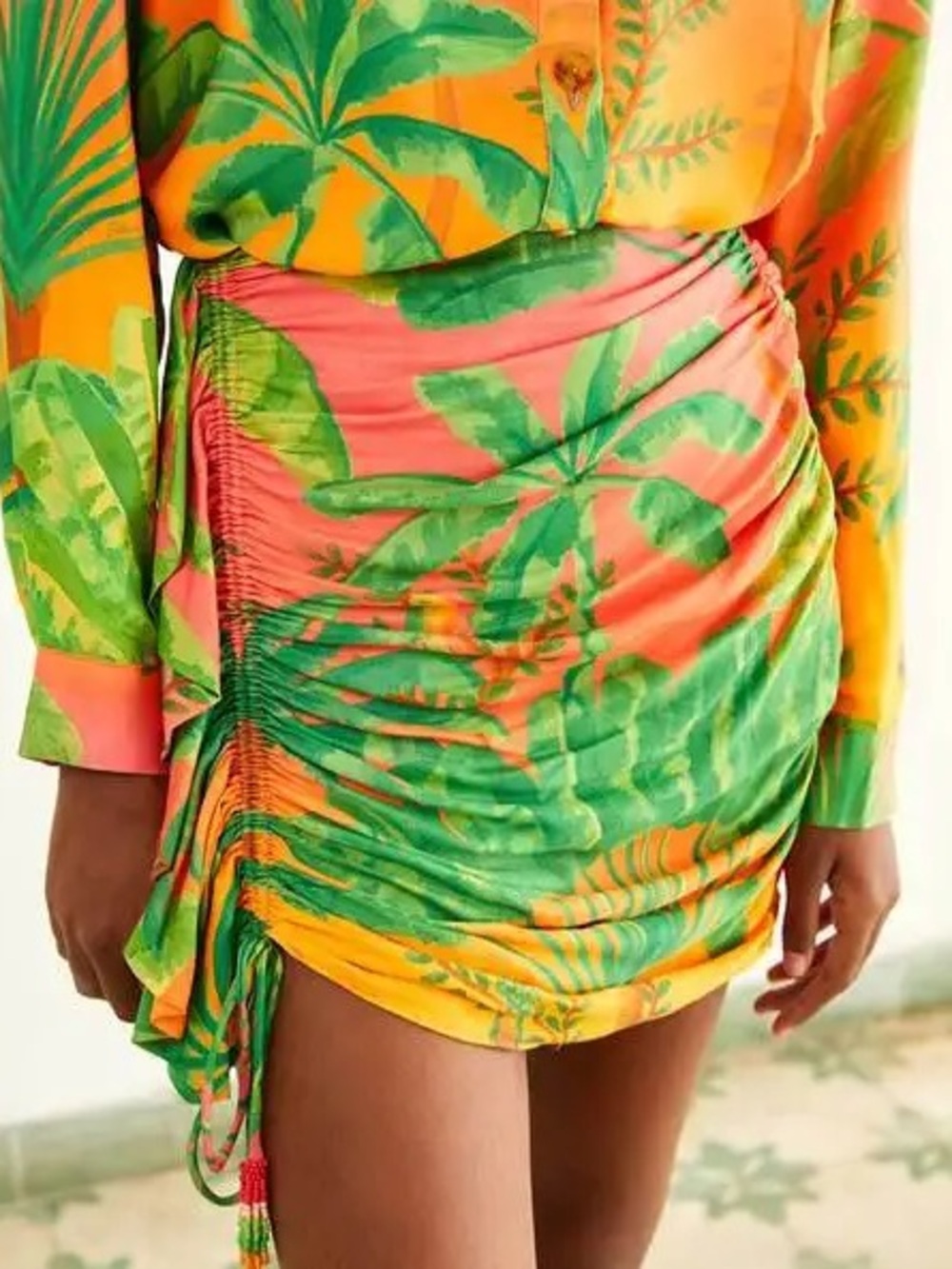 Farm Rio - Sunrise Scenario Mini Skirt
